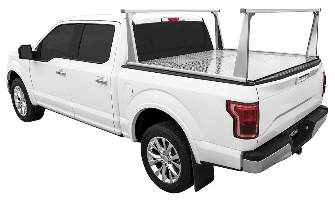 F2010011 – ACCESS Ladder Rack, 500 Pound Capacity Stake Pocket Mount Direct-Fit Silver Aluminum